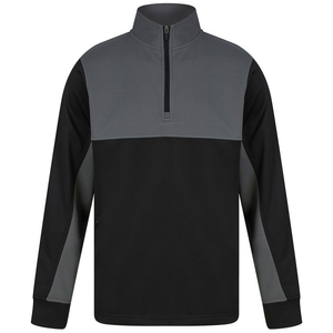 Keeper iD Junior GK Pro 1/4 Zip Track Top - Black/Grey - 7-8 Years