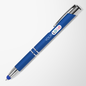 Full Colour Bright Soft Touch Paragon Pen with Stylus Tip