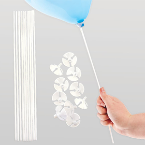 Wiederverwendbare Luftballonstäbe und Becher
