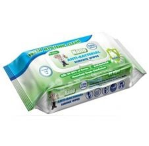 Nano Anti Bacterial 75% Alcohol Surface Wipes - Pack of 80