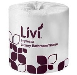 Livi Impressa  3005 Embossed Wrapped Toilet Roll 3ply 225 Sheets - Carton of 48