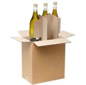 6 Wine Bottle Carton 2B 275mm (L) 180mm (W) x 325mm (H) - Bundle of 25