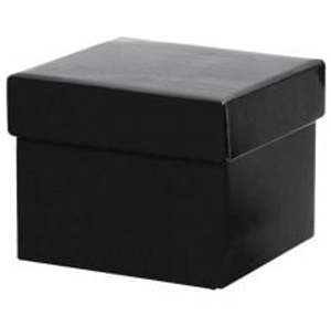 Square Gift Box with Lid Black Small - 140mm (L) x 140mm (W) x 140mm (H)
