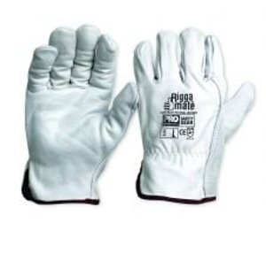Riggamate Cow Grain Natural Leather Gloves - 2XL