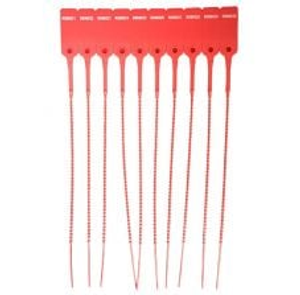Breakaway Red Cable Tie, 230mm - Packet of 10