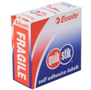 QuikStik FRAGILE Labels Box of 90 - Red