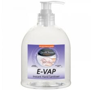 QualChem E-Vap Hand Sanitiser Pump Bottle - 500ml