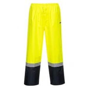 Portwest Hi-Vis Wet Weather Pull-on Pants - Yellow Navy
