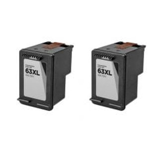 HP 63XL (F6U64AA) Inkworks Compatible 0.480k Ink Cartridge Black - 2 Pack