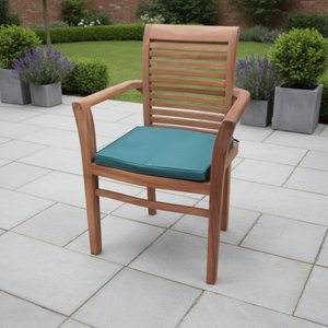 Heritage Teak Wood Outdoor Dining Chair / Armchair | Stackable