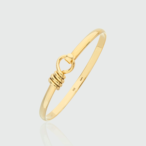 Bayswater 18ct Gold Vermeil Rope Bangle