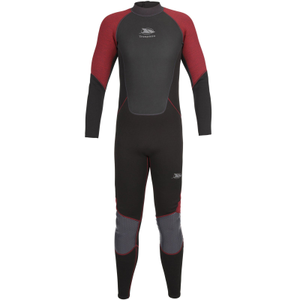 Trespass Mens Nitrox 3MM Full Length Surfing Wetsuit Merlot - S / Merlot