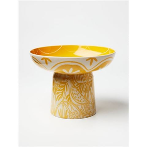 Jones & Co - Del Sol Footed Platter Mustard