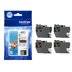 Brother LC421VAL Original Ink Cartridge Black, Cyan, Magenta, Yellow Pack of 4 Multipack