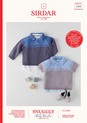 Sweaters in Sirdar Snuggly Baby Bamboo DK (5358)