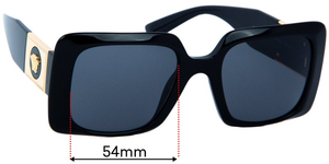 Sunglass Fix Replacement Lenses for Versace MOD 4405 - 54mm Wide