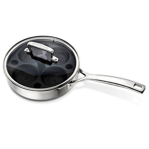 Le Creuset 3-ply Stainless Steel 20cm Saute Pan with Poach Insert