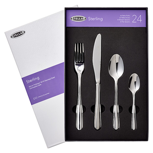 Stellar Sterling Stainless Steel 24 Piece Cutlery Gift Box