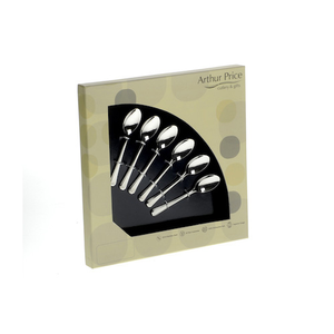 Arthur Price Classic Grecian Set of 6 Coffee Spoons