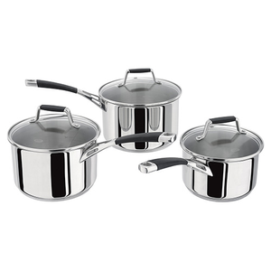 Stellar 5000 Induction Flow 3 Piece Saucepan Set