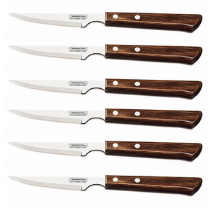 Tramontina Polywood Set of 6 4 Steak Knives