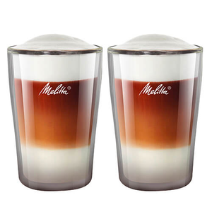 Melitta Double Wall Set Of 2 300ml Latte Macchiato Glasses