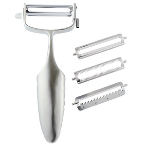 Global GS-94 3-Way Vegetable Peeler (with 4 blades)