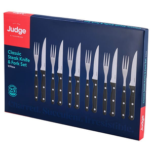 Judge Classic 12 Piece Steak Knife & Fork Set