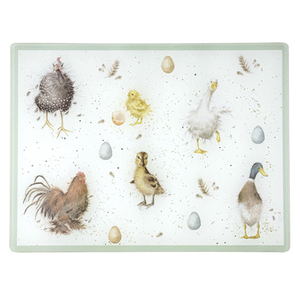 Wrendale Designs 'The Country Set' Country Animals Glass Worktop Saver