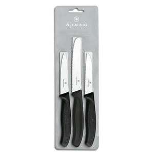 Victorinox Swiss Classic Black 3 Piece Knife Set
