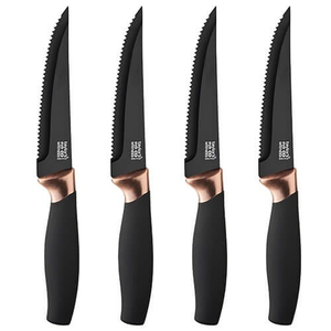 Taylor's Eye Witness Brooklyn Copper 4 Piece Steak Knife Set