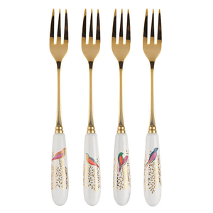 Sara Miller Chelsea Collection Set of 4 Pastry Forks