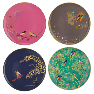 Sara Miller Chelsea Collection Set of 4 Cake Plates