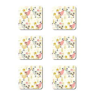 Denby Set Of 6 Hens Coasters
