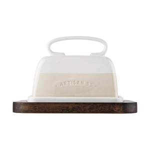 Artisan Street White Butter Dish Set