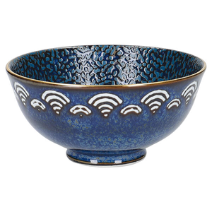 Mikasa Satori 11.5cm Seigaiha Border Miso Serve Bowl