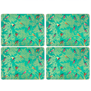 Sara Miller Chelsea Collection Set of 4 Large Green Placemats