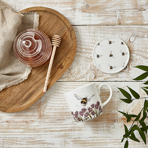 Wrendale Designs 'Flight of the Bumblebee' Bee Mug & Coaster Set 