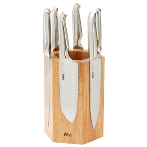 Furi Pro Magnetic Hexagonal 7 Piece Knife Block Set