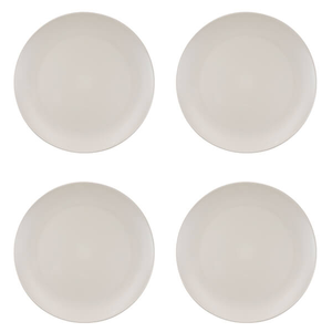 Natural Elements Recycled Plastic Set of 4 Dinner Plates, 25.5cm