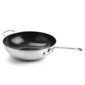 GreenPan Premiere 3-Ply Stainless Steel Non-Stick 30cm / 4.7L Wok