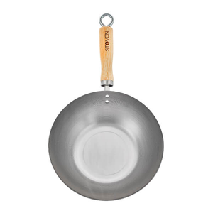 Stoven 27cm Standard Gauge Carbon Steel Wok