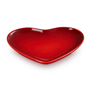Le Creuset Cerise Stoneware 23cm Heart Plate