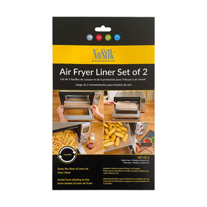NoStik Reusable Air Fryer Liner Rectangular Set Of 2