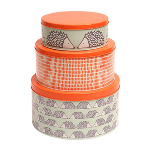 Scion Living Spike Set of 3 Round Cake Tins Sage