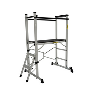 Climb-It 2 Castors Ladder with Multifunctional Tray 1550 mm Aluminium 150 kg