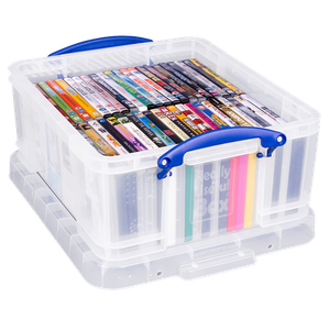 Really Useful Box Plastic Storage Box 18 L Transparent 39 x 48 x 20 cm
