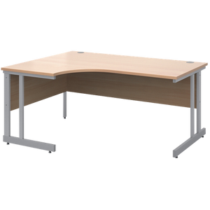 Dams International Momento Left Hand Corner Desk Corner Beech Cantilever 1,600 (W) x 1,200 (D) x 725 (H) mm MFC (Melamine Faced Chipboard)