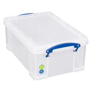 Really Useful Box Plastic Storage Box 9 L Transparent 25.5 x 39.5 x 15.5 cm