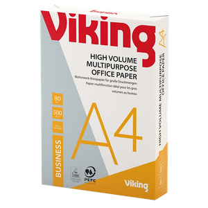 Viking Business A4 Printer Paper 80 gsm Smooth White 164 CIE 500 Sheets